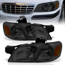 Load image into Gallery viewer, Chevrolet Venture 1997-2005 Factory Style Headlights Chrome Housing Smoke Len Amber Reflector
