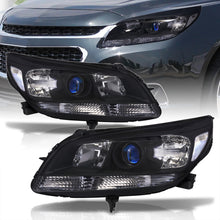 Load image into Gallery viewer, Chevrolet Malibu 2013-2015 Factory Style Headlights Black Housing Clear Len Clear Reflector (Halogen Models Only)
