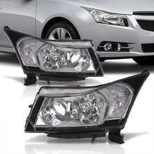 Load image into Gallery viewer, Chevrolet Cruze 2011-2015 Factory Style Headlights Black Housing Clear Len Amber Reflector
