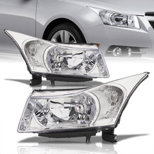 Load image into Gallery viewer, Chevrolet Cruze 2011-2015 Factory Style Headlights Chrome Housing Clear Len Amber Reflector
