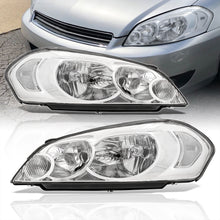 Load image into Gallery viewer, Chevrolet Impala 2006-2013 / Impala Limited 2014-2015 / Monte Carlo 2006-2007 Factory Style Headlights Chrome Housing Clear Len Clear Reflector
