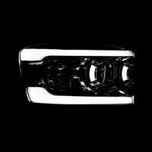 Load image into Gallery viewer, Dodge Ram 1500 2006-2008 / Ram 2500 3500 2006-2009 LED DRL Bar Projector Headlights Chrome Housing Clear Len Clear Reflector
