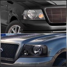 Load image into Gallery viewer, Ford F150 2004-2008 / Lincoln Mark LT 2006-2008 Factory Style Headlights Black Housing Clear Len Clear Reflector
