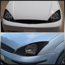 Load image into Gallery viewer, Ford Focus 2000-2004 Factory Style Headlights Black Housing Clear Len Clear Reflector
