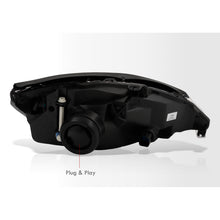 Load image into Gallery viewer, Ford Focus 2000-2004 Factory Style Headlights Black Housing Clear Len Clear Reflector
