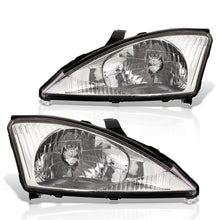 Load image into Gallery viewer, Ford Focus 2000-2004 Factory Style Headlights Chrome Housing Clear Len Clear Reflector
