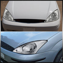 Load image into Gallery viewer, Ford Focus 2000-2004 Factory Style Headlights Chrome Housing Clear Len Clear Reflector
