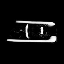 Load image into Gallery viewer, Ford F150 2004-2008 LED DRL Bar Projector Headlights Black Housing Clear Len Clear Reflector
