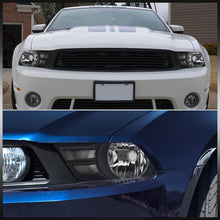 Load image into Gallery viewer, Ford Mustang 2010-2014 Factory Style Headlights Black Housing Clear Len Clear Reflector
