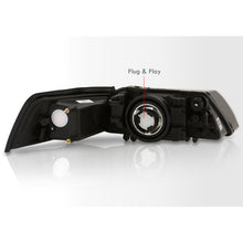 Load image into Gallery viewer, Ford Mustang 1999-2004 Factory Style Headlights Black Housing Clear Len Amber Reflector
