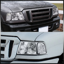 Load image into Gallery viewer, Ford Ranger 2001-2011 Factory Style Headlights + Corners Chrome Housing Clear Len Clear Reflector
