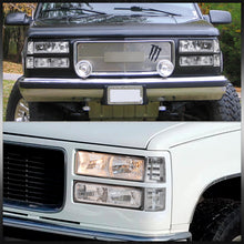 Load image into Gallery viewer, GMC C/K 1500 2500 3500 1994-2000 Factory Style Headlights + Bumpers + Corners Chrome Housing Clear Len Clear Reflector
