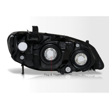 Load image into Gallery viewer, Honda Civic 2004-2005 Factory Style Headlights Black Housing Clear Len Amber Reflector
