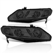 Load image into Gallery viewer, Honda Civic Sedan 2006-2011 Factory Style Headlights Chrome Housing Smoke Len Clear Reflector
