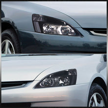 Load image into Gallery viewer, Honda Accord 2003-2007 Factory Style Headlights Black Housing Clear Len Clear Reflector
