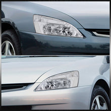 Load image into Gallery viewer, Honda Accord 2003-2007 Factory Style Headlights Chrome Housing Clear Len Clear Reflector
