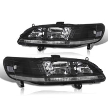 Load image into Gallery viewer, Honda Accord 1998-2002 Factory Style Headlights Black Housing Clear Len Clear Reflector
