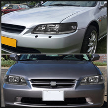 Load image into Gallery viewer, Honda Accord 1998-2002 Factory Style Headlights Black Housing Clear Len Clear Reflector
