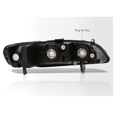 Load image into Gallery viewer, Honda Accord 1998-2002 Factory Style Headlights Chrome Housing Clear Len Clear Reflector
