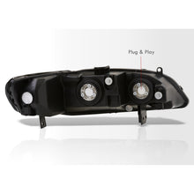 Load image into Gallery viewer, Honda Accord 1998-2002 Factory Style Headlights Chrome Housing Smoke Len Clear Reflector
