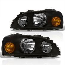 Load image into Gallery viewer, Hyundai Elantra 2004-2006 Factory Style Headlights Black Housing Clear Len Amber Reflector
