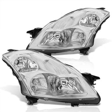 Load image into Gallery viewer, Nissan Altima Sedan 2007-2009 Factory Style Headlights Chrome Housing Clear Len Clear Reflector (Halogen Models Only)
