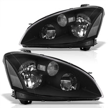 Load image into Gallery viewer, Nissan Altima 2002-2004 Factory Style Headlights Black Housing Clear Len Clear Reflector (Halogen Models Only)
