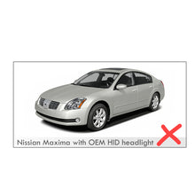 Load image into Gallery viewer, Nissan Maxima 2004-2006 Factory Style Projector Headlights Black Housing Clear Len Amber Reflector (Halogen Models Only)
