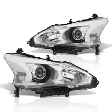 Load image into Gallery viewer, Nissan Altima Sedan 2013-2015 Factory Style Projector Headlights Chrome Housing Clear Len Clear Reflector (Halogen Models Only)
