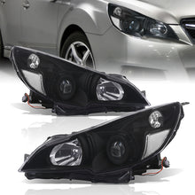 Load image into Gallery viewer, Subaru Legacy / Outback 2010-2014 Factory Style Headlights Black Housing Clear Len Clear Reflector
