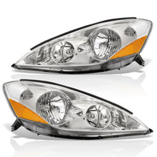 Load image into Gallery viewer, Toyota Sienna 2006-2010 Factory Style Headlights Chrome Housing Clear Len Amber Reflector (Halogen Models Only)
