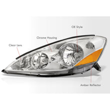 Load image into Gallery viewer, Toyota Sienna 2006-2010 Factory Style Headlights Chrome Housing Clear Len Amber Reflector (Halogen Models Only)
