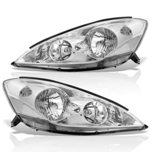 Load image into Gallery viewer, Toyota Sienna 2006-2010 Factory Style Headlights Chrome Housing Clear Len Clear Reflector (Halogen Models Only)
