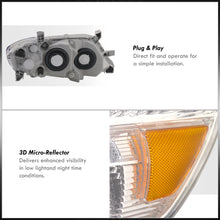 Load image into Gallery viewer, Toyota Camry 2010-2011 Factory Style Projector Headlights Chrome Housing Clear Len Amber Reflector
