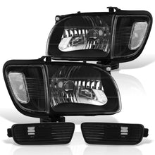 Load image into Gallery viewer, Toyota Tacoma 2001-2004 Factory Style Headlights + Bumpers + Corners Black Housing Clear Len Clear Reflector
