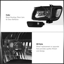 Load image into Gallery viewer, Toyota Tacoma 2001-2004 Factory Style Headlights + Bumpers + Corners Black Housing Clear Len Clear Reflector
