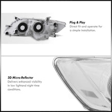 Load image into Gallery viewer, Toyota Camry 2007-2009 Factory Style Projector Headlights Chrome Housing Clear Len Clear Reflector

