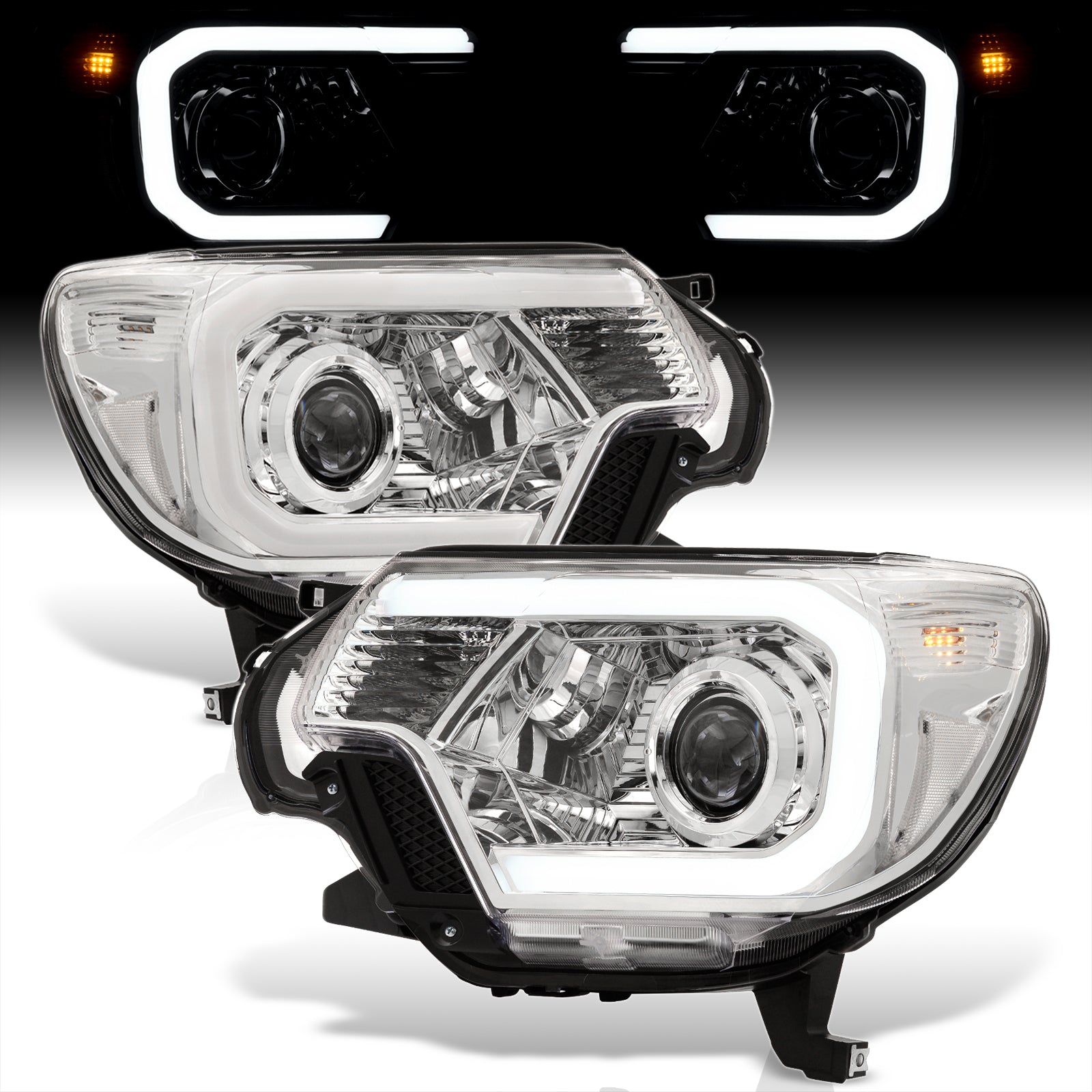 thumbnail image 2 of OEMdepots Chrome Driver Side Headlight Assembly For 2012-2015 Toyota Tacoma 2 of 4