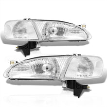 Load image into Gallery viewer, Toyota Corolla 1998-2000 Factory Style Headlights + Corners Chrome Housing Clear Len Clear Reflector
