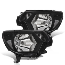 Load image into Gallery viewer, Toyota Tacoma 2012-2015 Factory Style Headlights Black Housing Clear Len Clear Reflector
