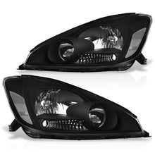 Load image into Gallery viewer, Toyota Sienna 2004-2005 Factory Style Headlights Black Housing Clear Len Clear Reflector (Halogen Models Only)
