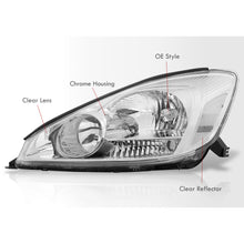 Load image into Gallery viewer, Toyota Sienna 2004-2005 Factory Style Headlights Chrome Housing Clear Len Clear Reflector (Halogen Models Only)
