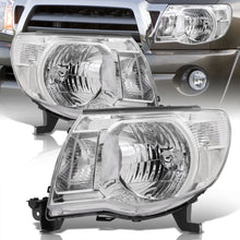 Load image into Gallery viewer, Toyota Tacoma 2005-2011 Factory Style Headlights Chrome Housing Clear Len Clear Reflector
