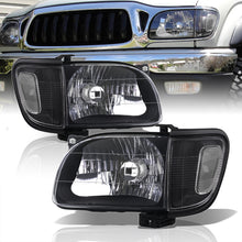 Load image into Gallery viewer, Toyota Tacoma 2001-2004 Factory Style Headlights + Corners Black Housing Clear Len Clear Reflector
