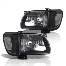 Load image into Gallery viewer, Toyota Tacoma 2001-2004 Factory Style Headlights + Corners Black Housing Clear Len Clear Reflector
