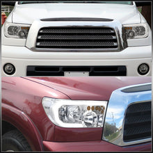 Load image into Gallery viewer, Toyota Tundra 2007-2013 / Sequoia 2008-2017 LED DRL Bar Factory Style Headlights Chrome Housing Clear Len Clear Reflector
