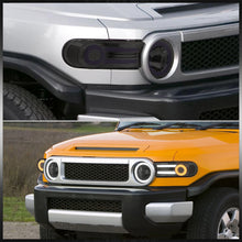 Load image into Gallery viewer, Toyota FJ Cruiser 2007-2014 LED DRL Bar Projector Headlights Chrome Housing Smoke Len Clear Reflector
