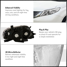 Load image into Gallery viewer, Toyota Sienna 2011-2020 Factory Style Headlights Chrome Housing Clear Len Clear Reflector
