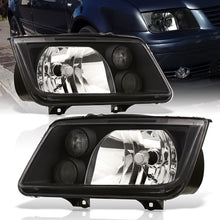 Load image into Gallery viewer, Volkswagen Jetta 1999-2004 Factory Style Headlights + Euro Fogs Black Housing Clear Len Clear Reflector
