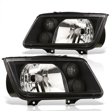 Load image into Gallery viewer, Volkswagen Jetta 1999-2004 Factory Style Headlights + Euro Fogs Black Housing Clear Len Clear Reflector
